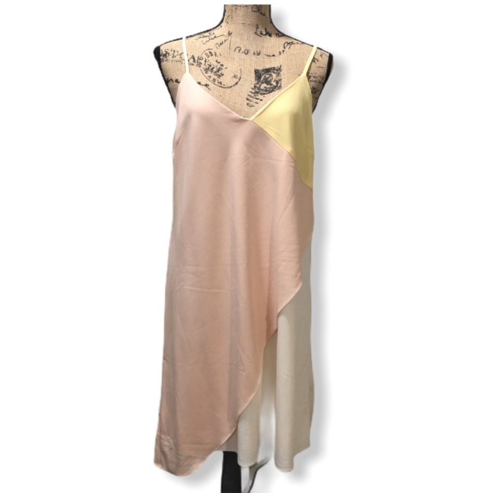 {Cato} New Colorblock Layered Dress